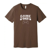 Game Over Graphic Unisex Gaming T Shirt With Controller Illustration For Gamers Casual Wear