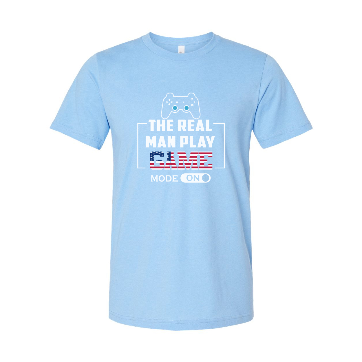 Unisex Gamer T Shirt With Controller Graphic And USA Flag Game Artwork Print For Fans