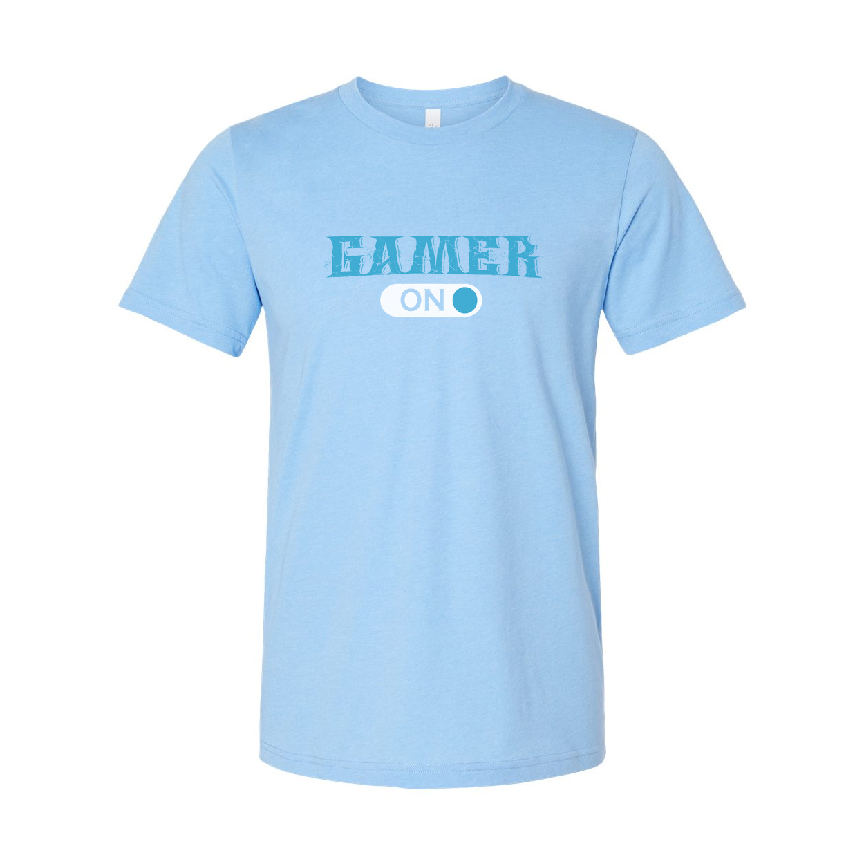 Gamer On Graphic T Shirt For Unisex Short Sleeve Tee With Distressed Logo And Comfortable Fit