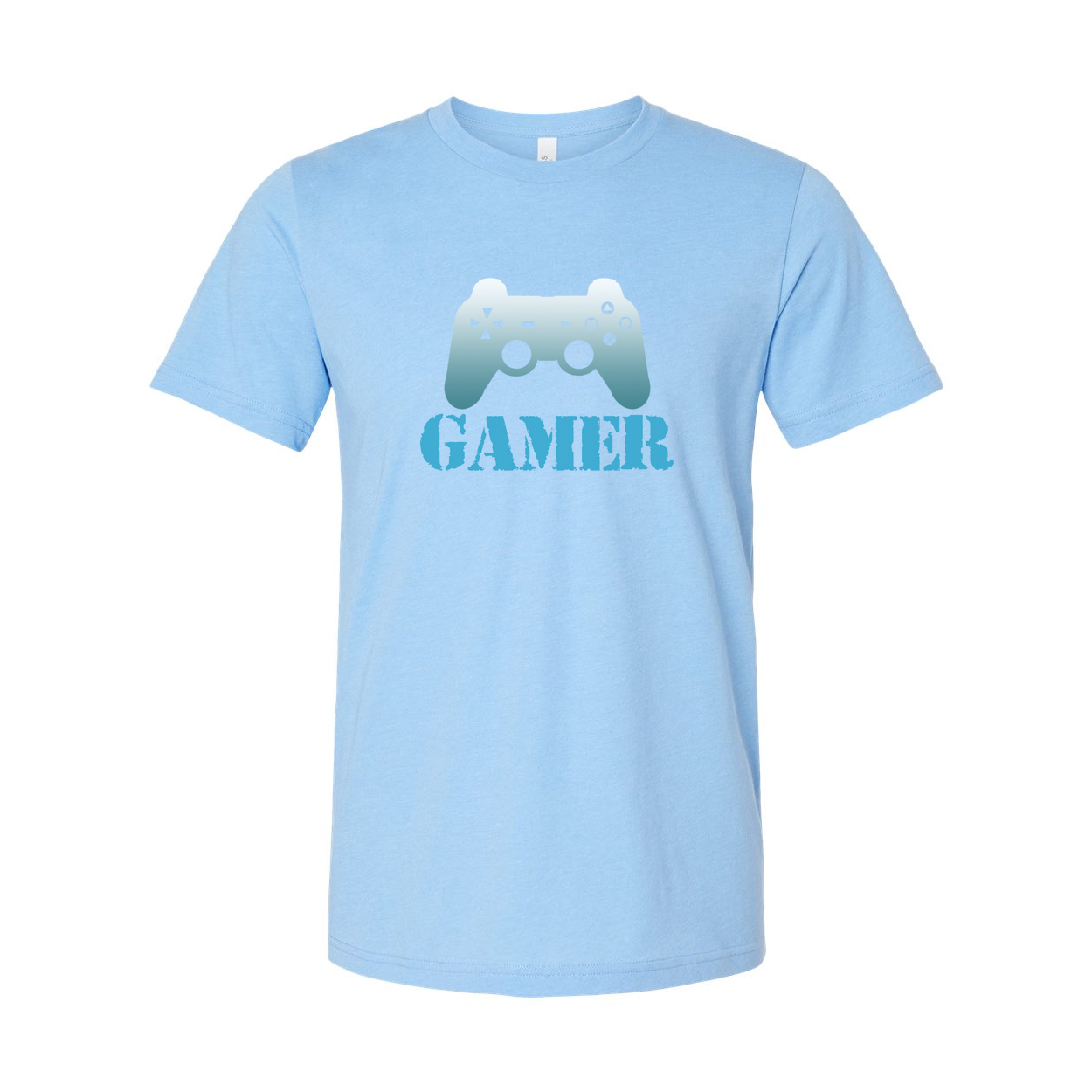 Gamer Graphic Tee With Controller Emblem For Men And Women Unisex Shirt Casual Gaming Apparel
