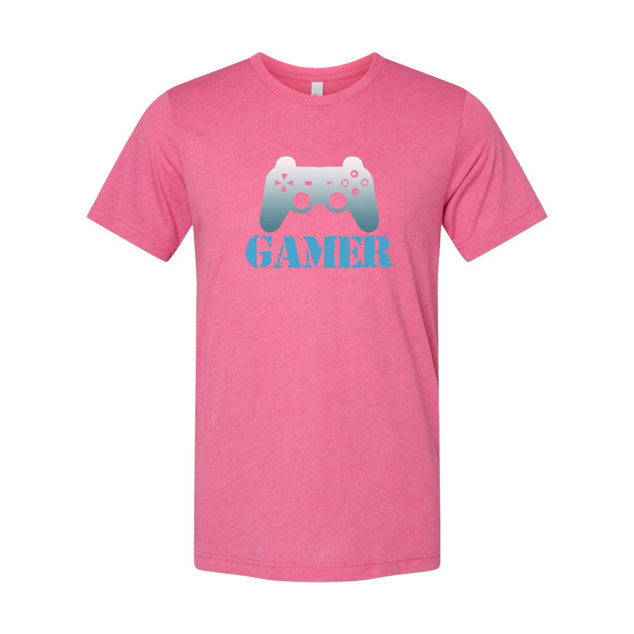 Gamer Graphic Tee With Controller Emblem For Men And Women Unisex Shirt Casual Gaming Apparel
