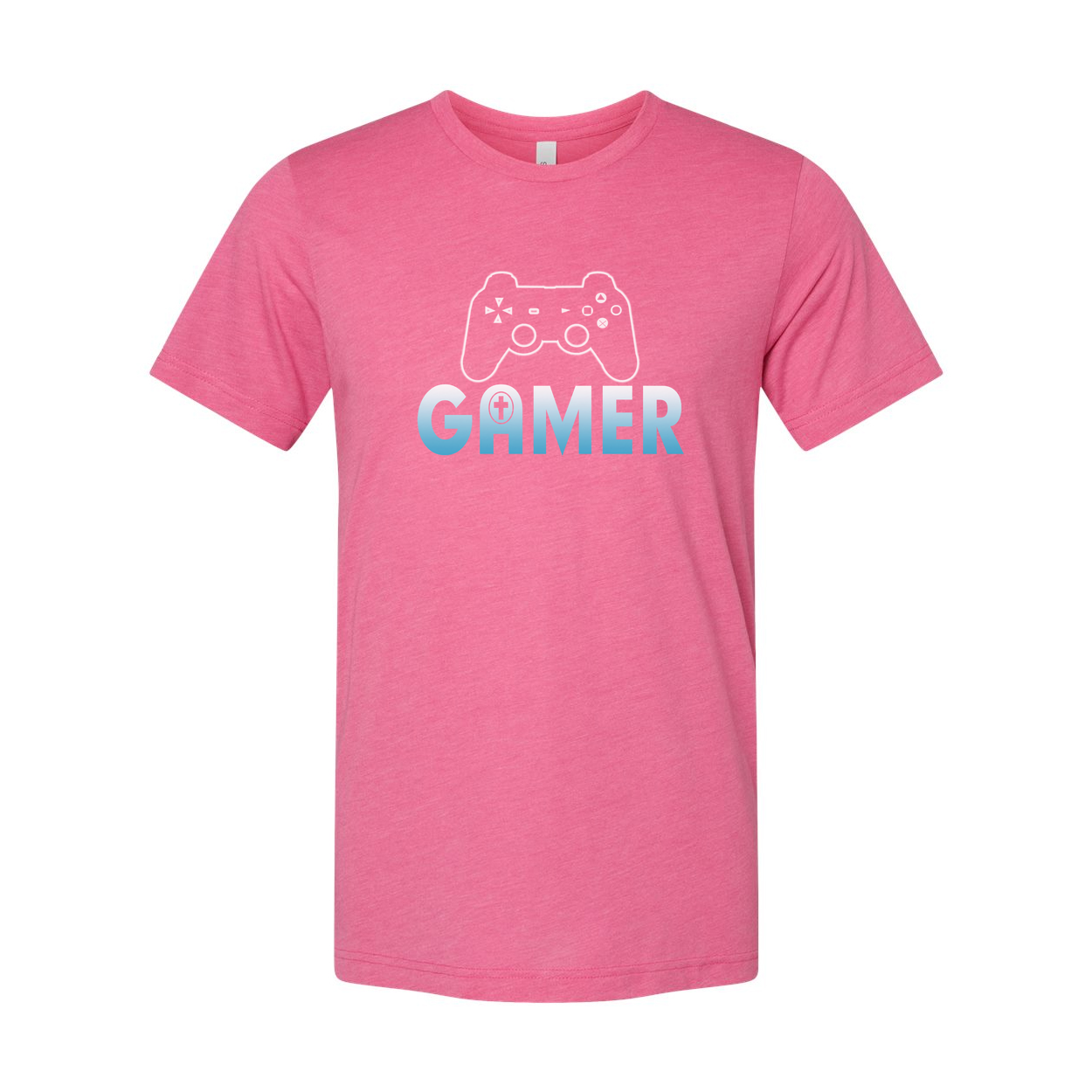 Gamer Graphic Unisex Tee With Controller Outline