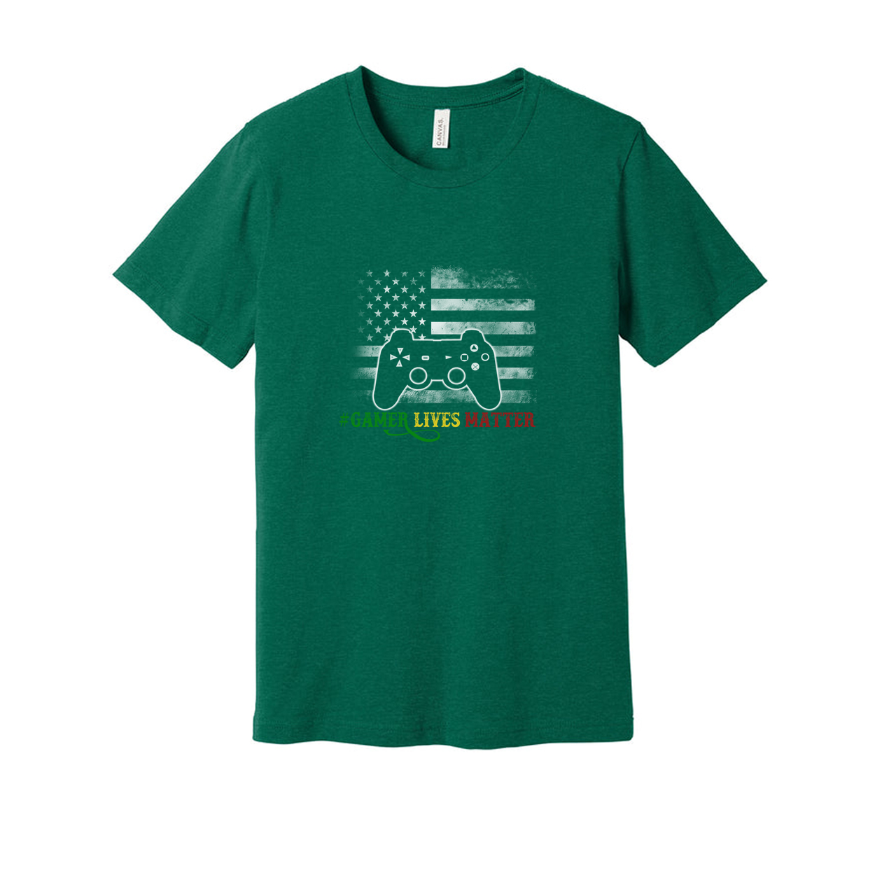 Gamer Lives Matter Graphic T Shirt With Controller Icon For Gamers Unisex Short Sleeve