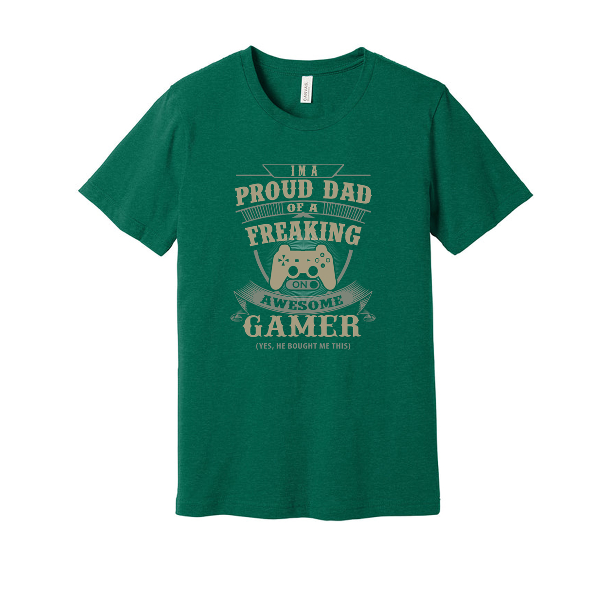 Proud Dad Of A Freaking Awesome Gamer Graphic Unisex T Shirt For Gamers And Proud Dads