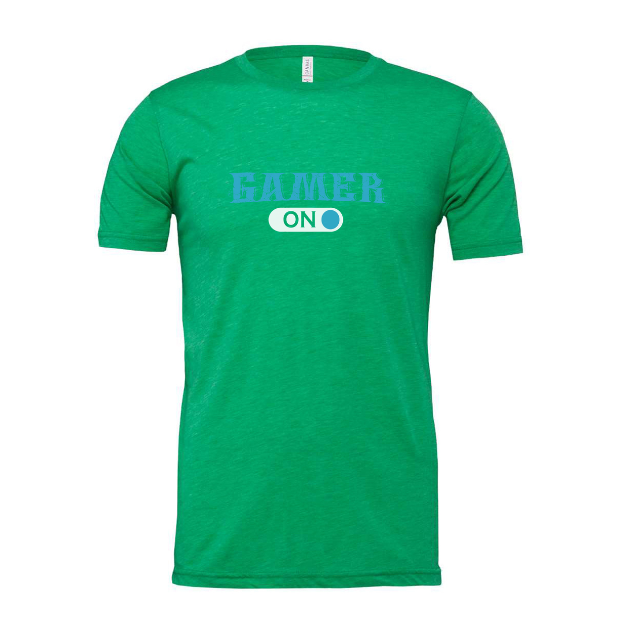 Gamer On Graphic T Shirt For Unisex Short Sleeve Tee With Distressed Logo And Comfortable Fit