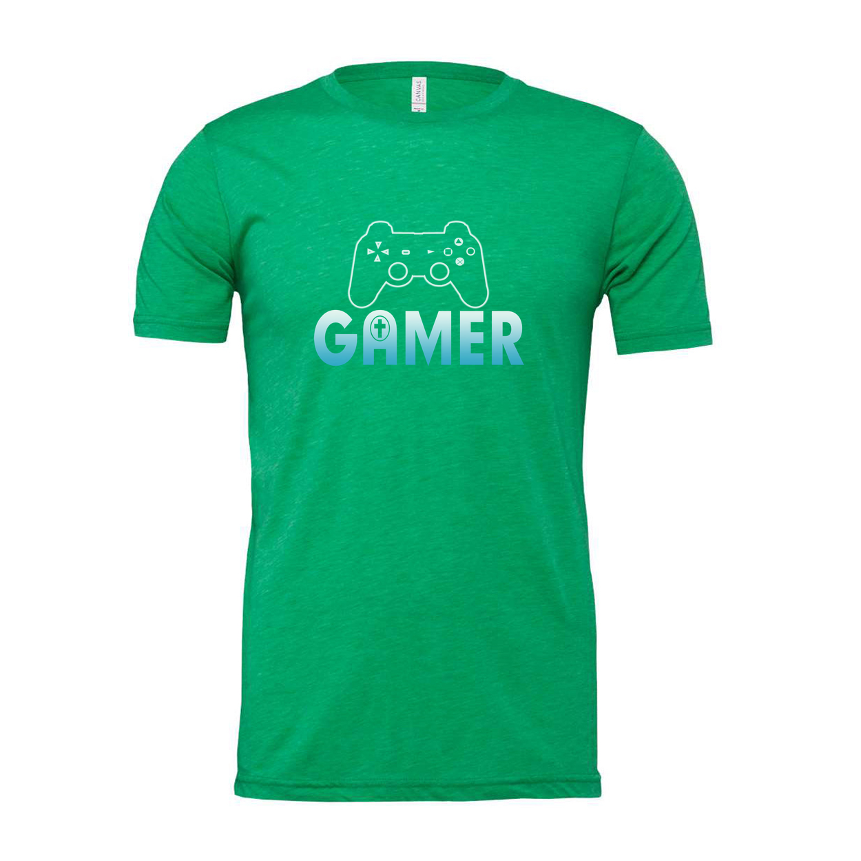Gamer Graphic Unisex Tee With Controller Outline