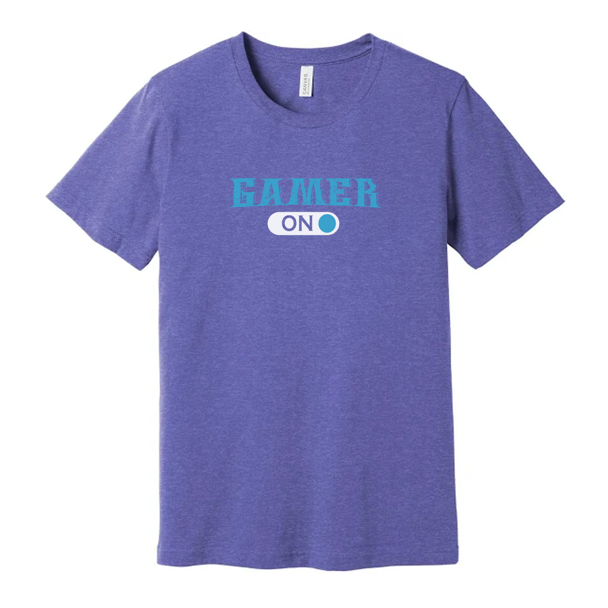 Gamer On Graphic T Shirt For Unisex Short Sleeve Tee With Distressed Logo And Comfortable Fit