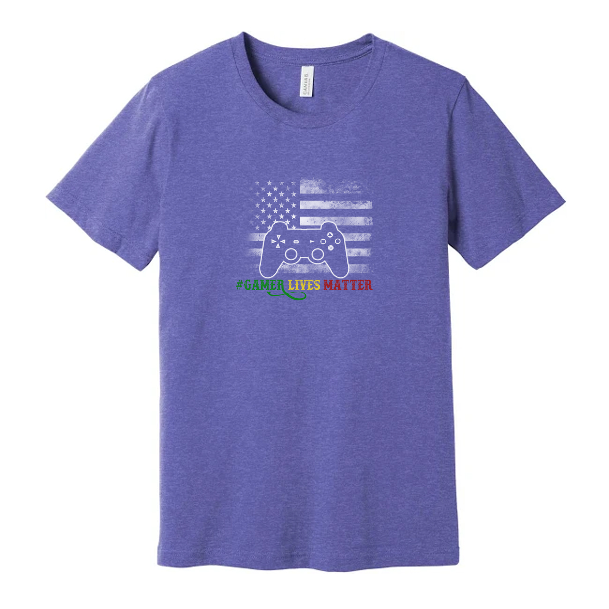 Gamer Lives Matter Graphic T Shirt With Controller Icon For Gamers Unisex Short Sleeve
