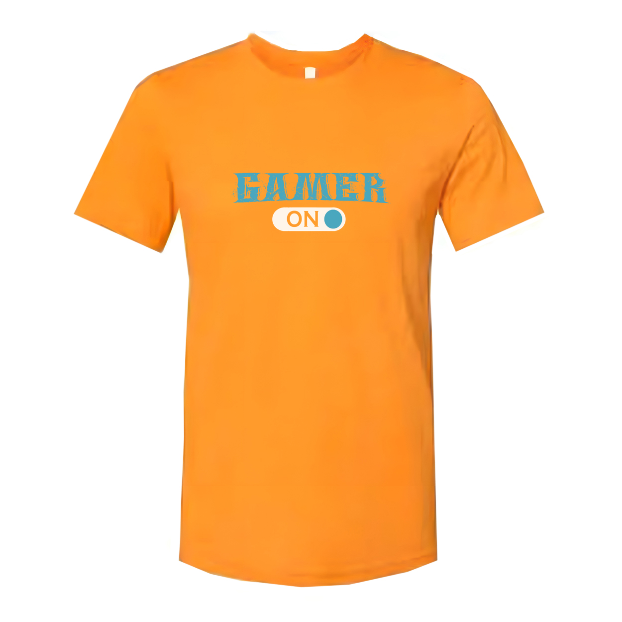 Gamer On Graphic T Shirt For Unisex Short Sleeve Tee With Distressed Logo And Comfortable Fit