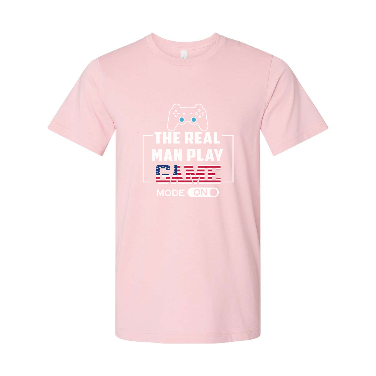 Unisex Gamer T Shirt With Controller Graphic And USA Flag Game Artwork Print For Fans