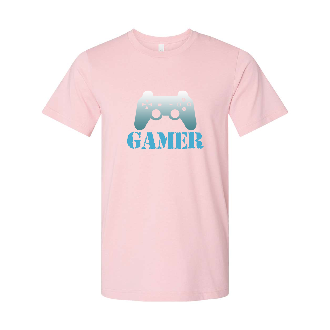 Gamer Graphic Tee With Controller Emblem For Men And Women Unisex Shirt Casual Gaming Apparel