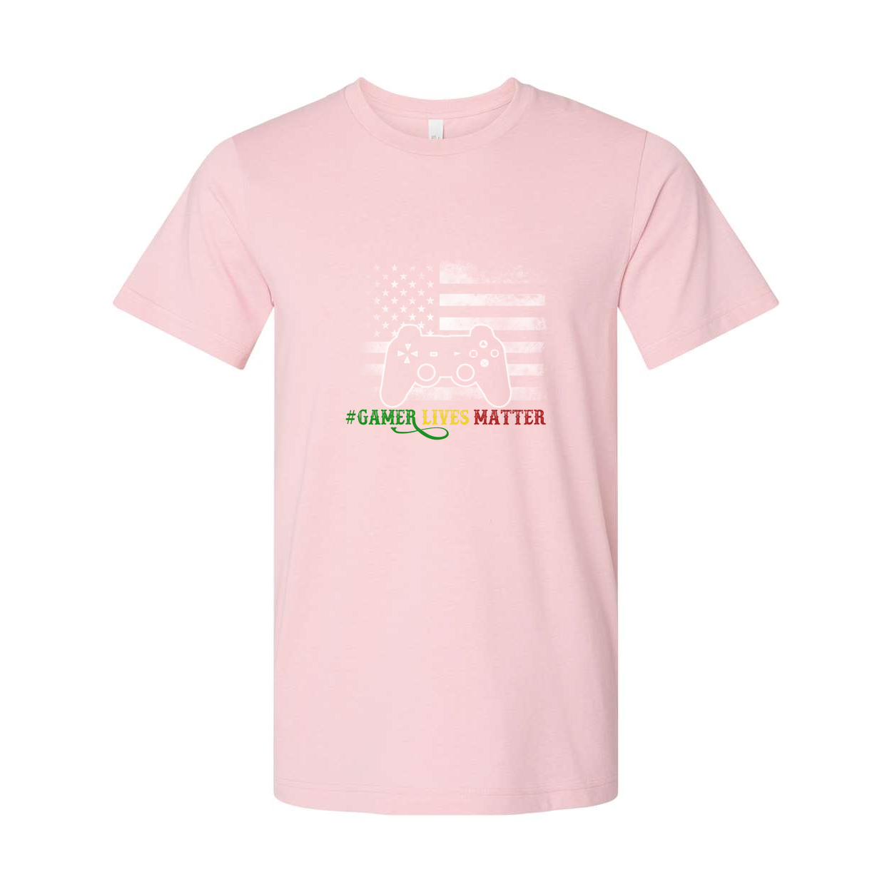 Gamer Lives Matter Graphic T Shirt With Controller Icon For Gamers Unisex Short Sleeve