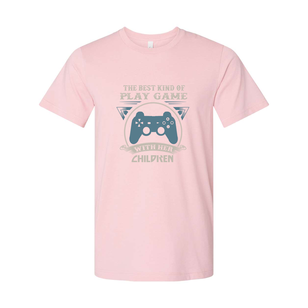 Unisex Gamer T Shirt With Controller Graphic And The Best Kind Of Play Game With Her Children Quote