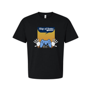 Gamer Unisex Graphic Tee Featuring Stay At Home Controller Illustration And Handprint Motif