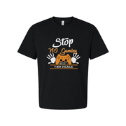 Unisex Gamer Graphic T Shirt With Stop No Gaming Design And Controller Print Artwork