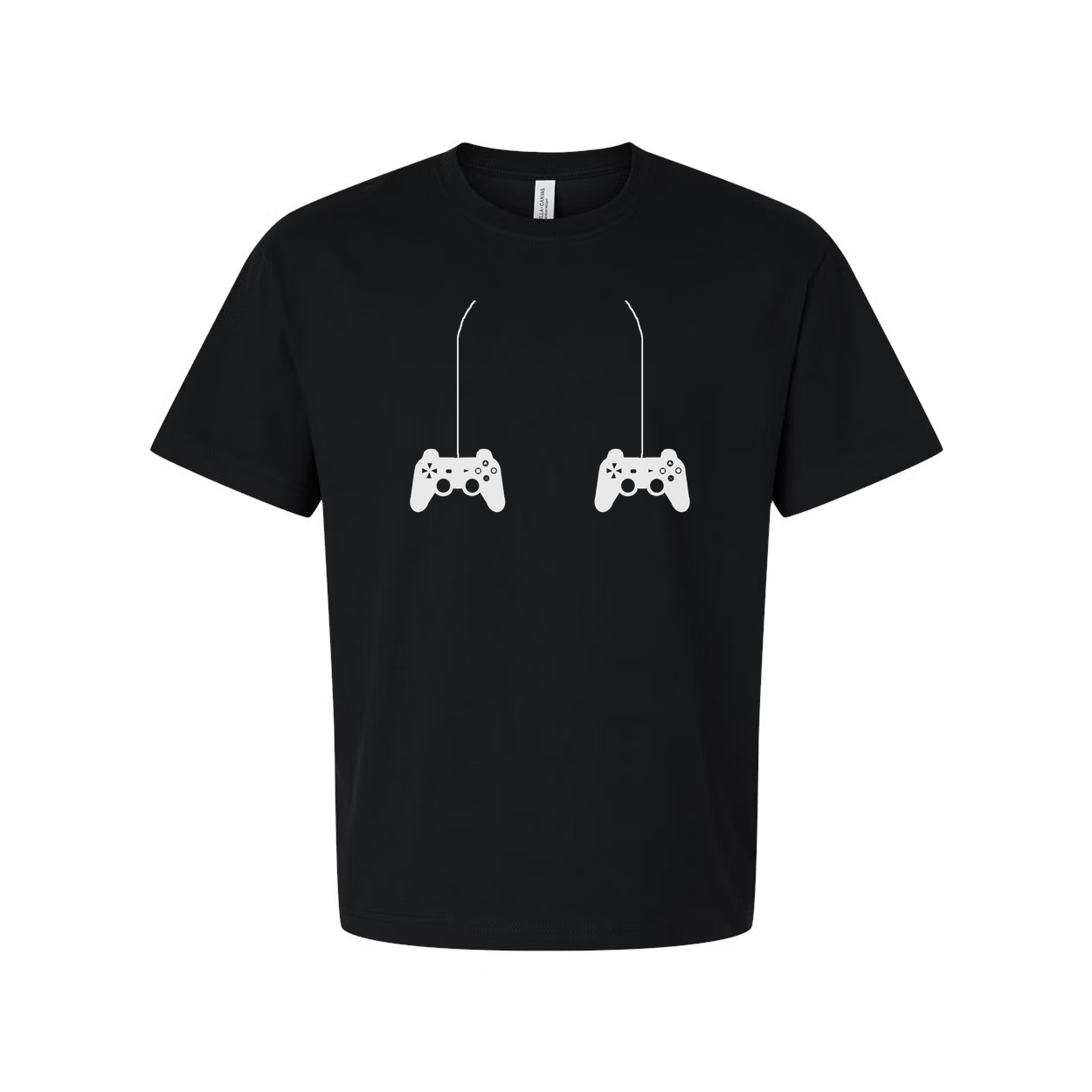 Unisex Gaming T Shirt With Dual Controller Graphic Design For Gamers And Esports Fans