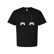 Unisex Gaming T Shirt With Dual Controller Graphic Design For Gamers And Esports Fans