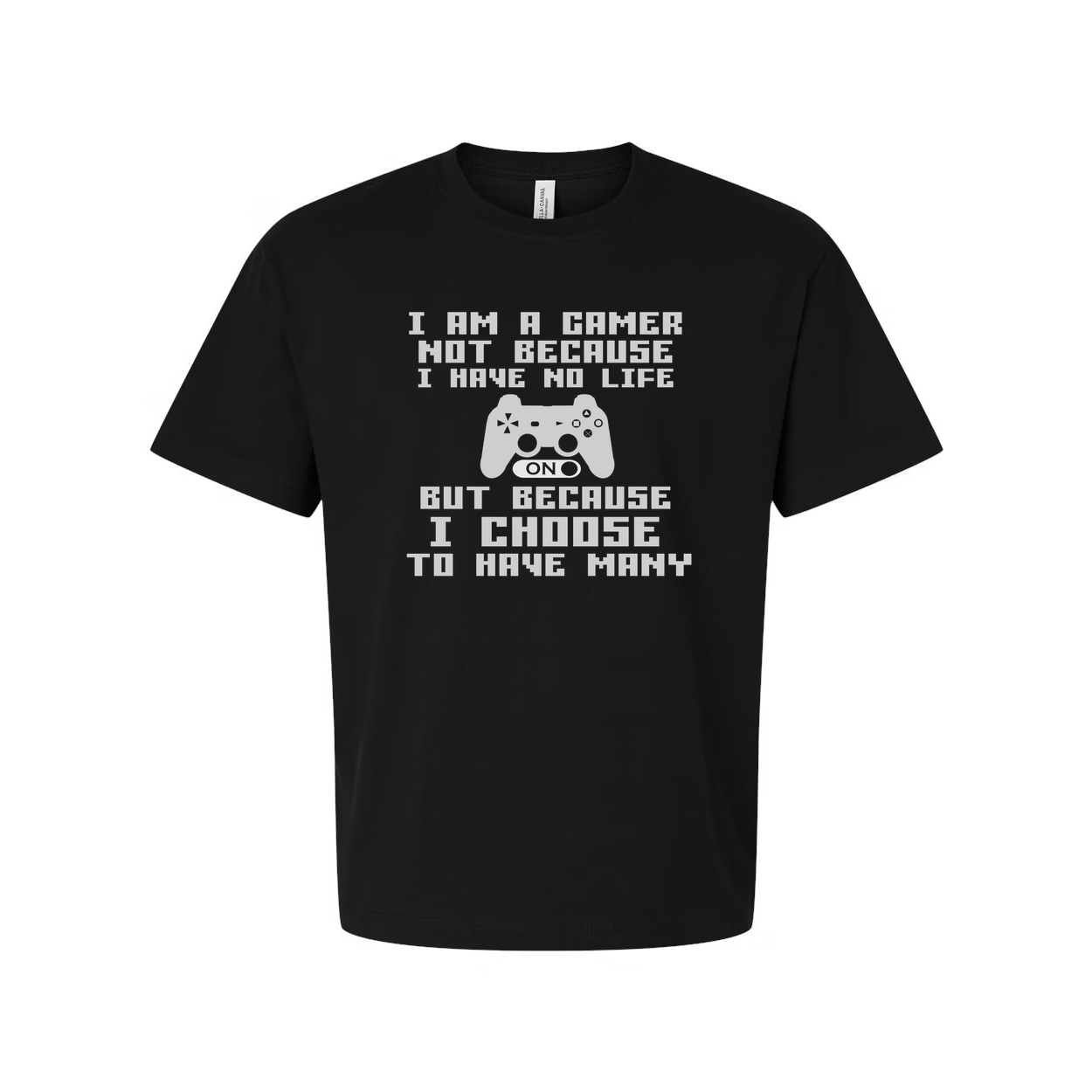 Unisex Gamer Graphic T Shirt With Controller Image And Playful Quote Design For Gamers