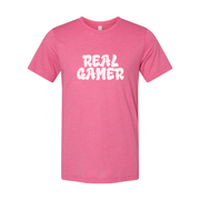 Real Gamer Graphic Tee For Men And Women Unisex Short Sleeve Shirt For Casual Gaming