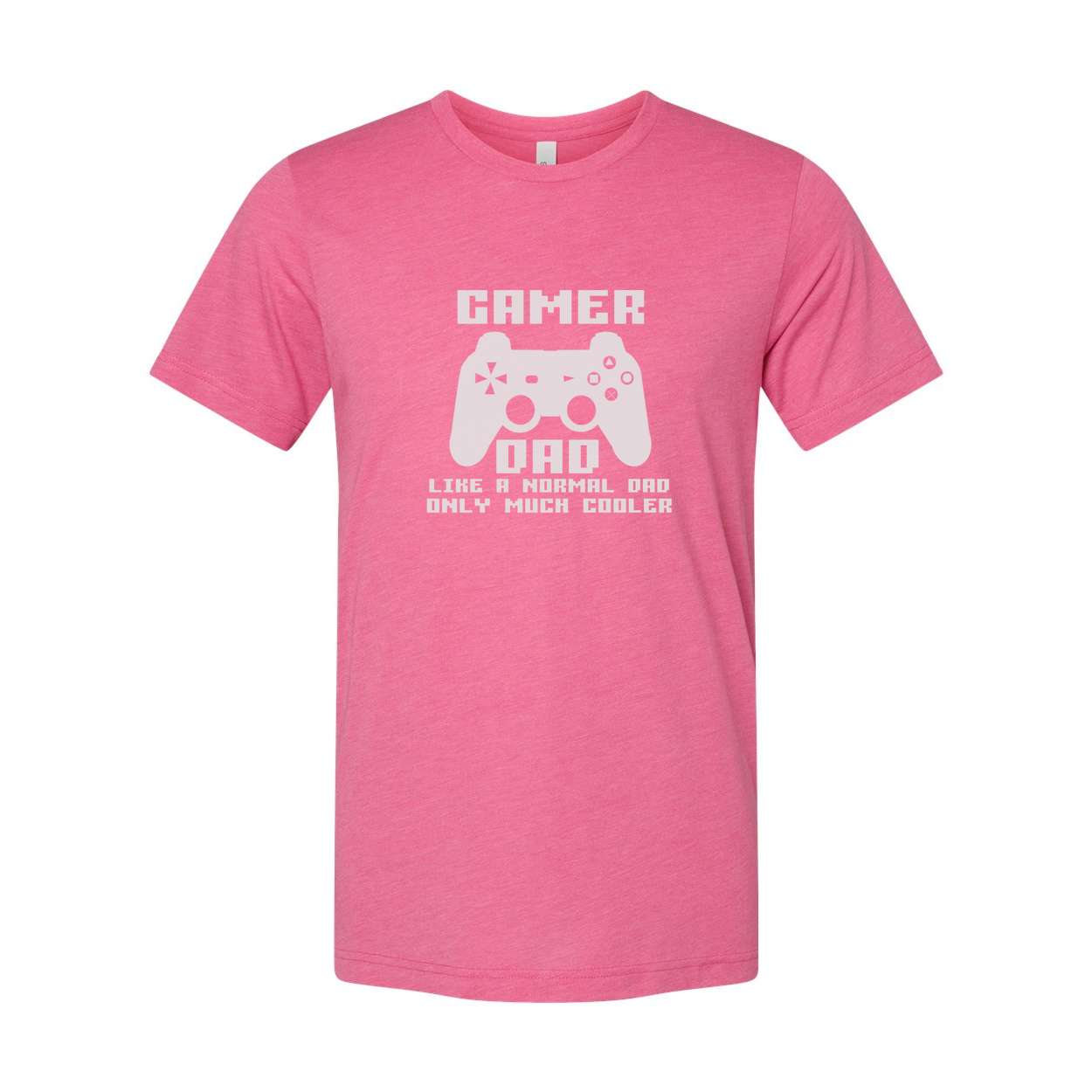 Unisex Gamer Graphic Tee With Console Controller Illustration And Retro Pixel Text Design