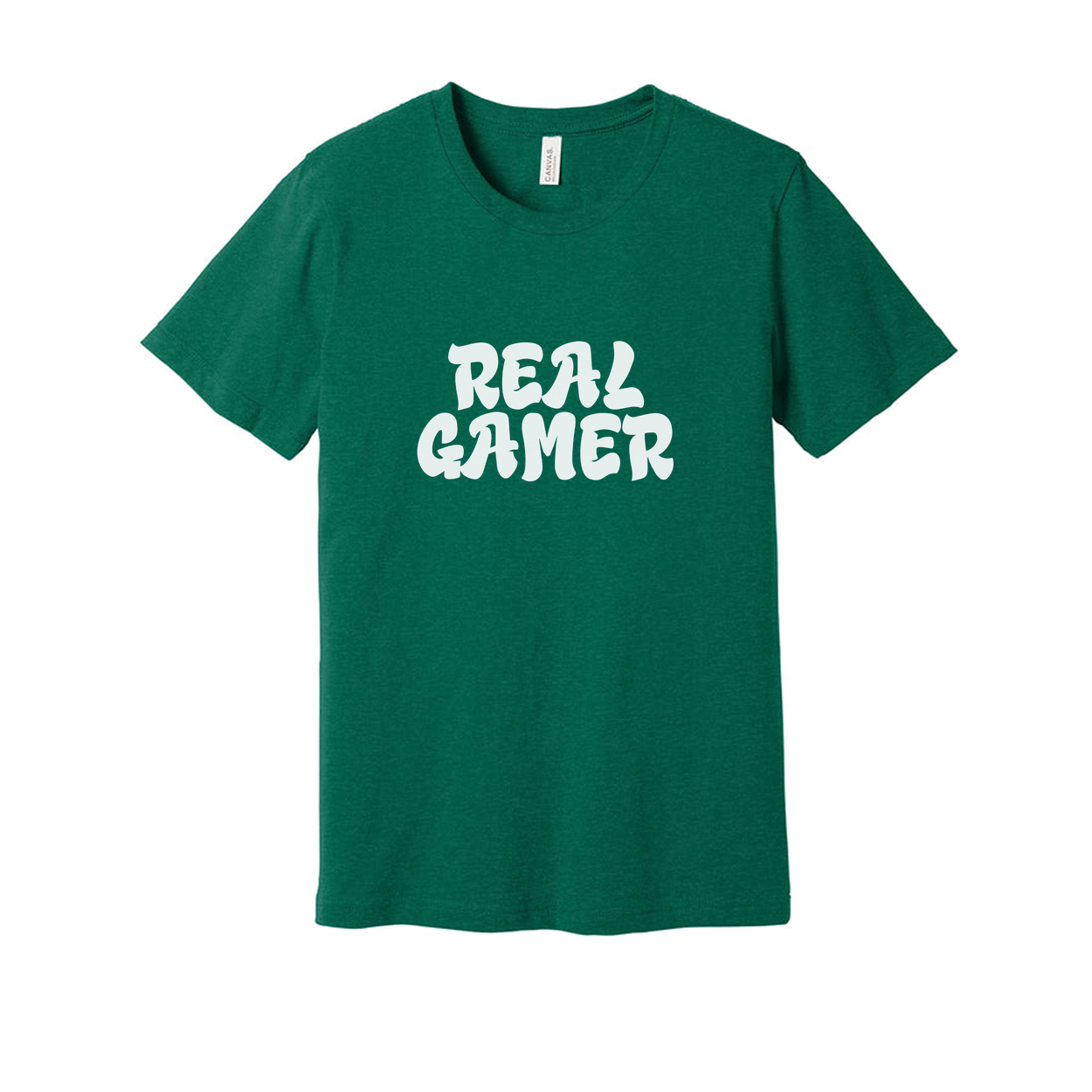 Real Gamer Graphic Tee For Men And Women Unisex Short Sleeve Shirt For Casual Gaming