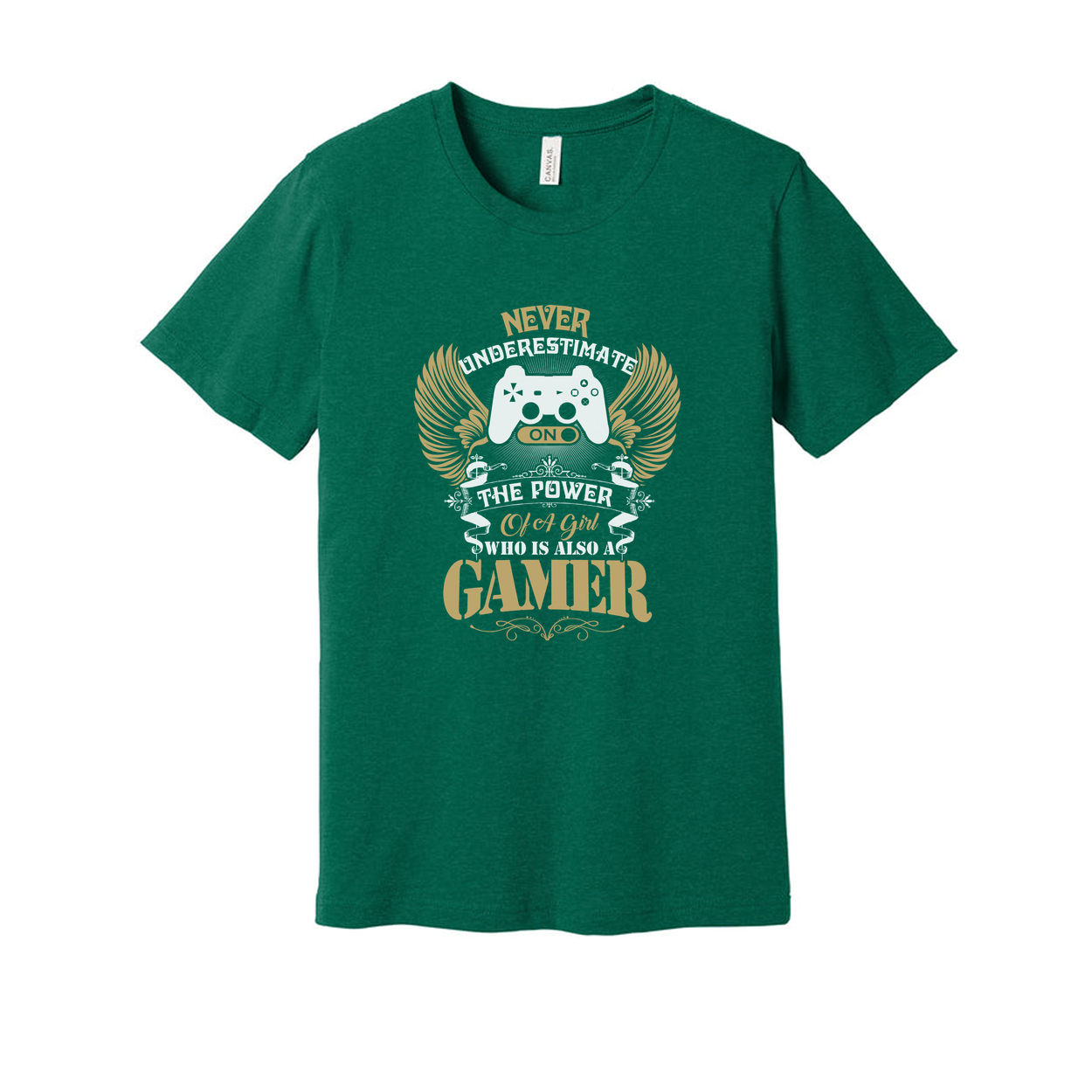 Never Underestimate The Power Of A Gamer Girl Unisex Graphic Tee
