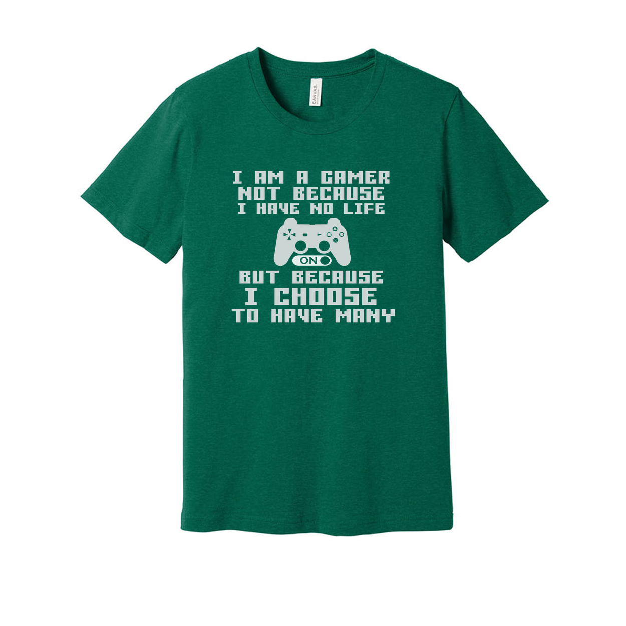 Unisex Gamer Graphic T Shirt With Controller Image And Playful Quote Design For Gamers