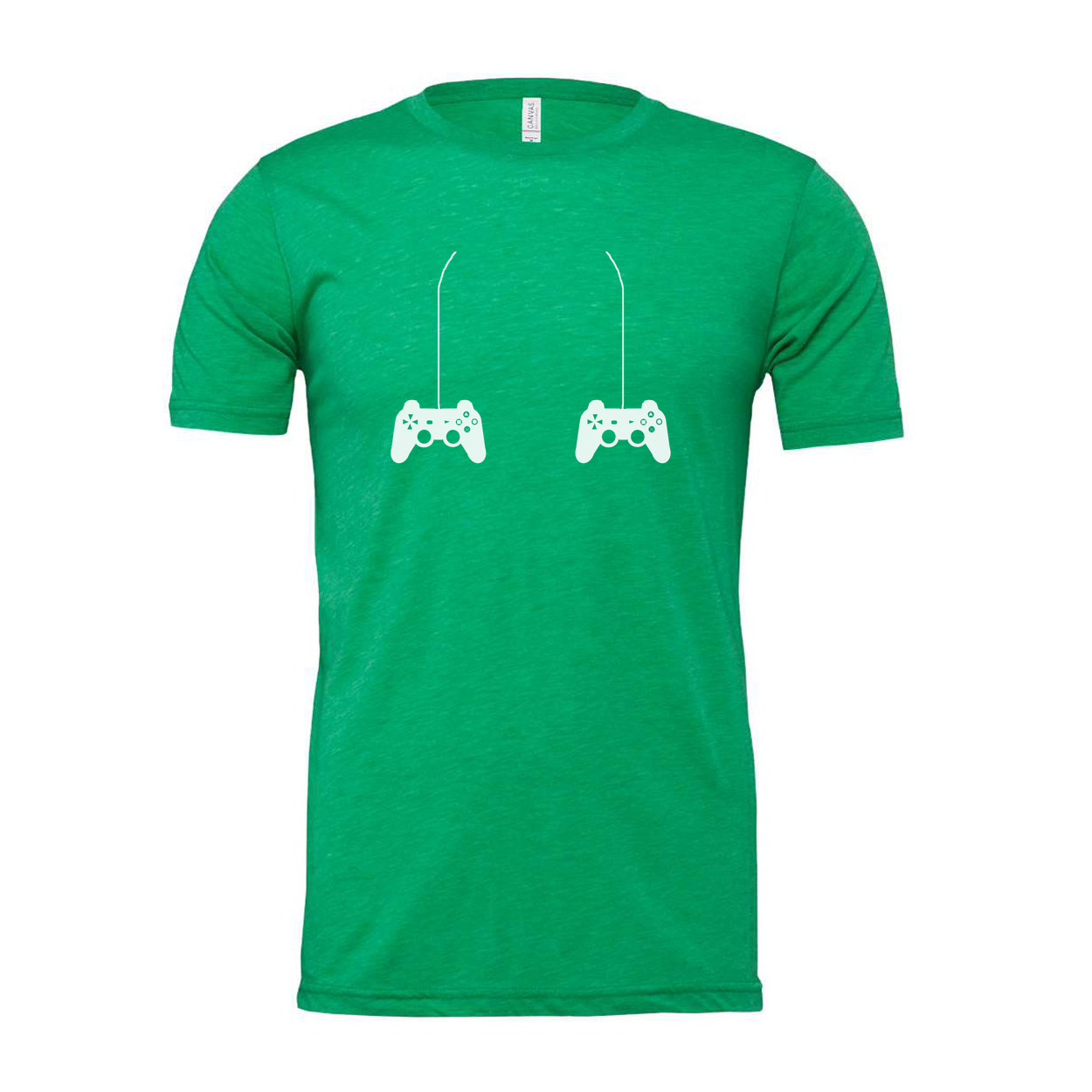 Unisex Gaming T Shirt With Dual Controller Graphic Design For Gamers And Esports Fans