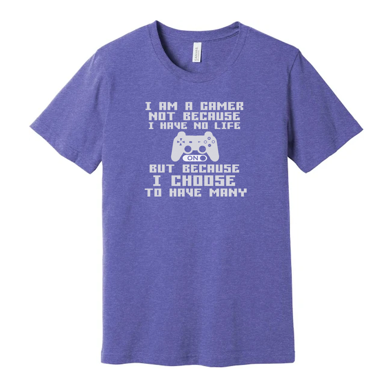 Unisex Gamer Graphic T Shirt With Controller Image And Playful Quote Design For Gamers