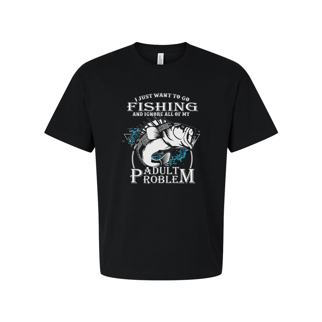 Unisex Fishing Graphic T Shirt With Splash Art Design For Anglers And Outdoor Lovers