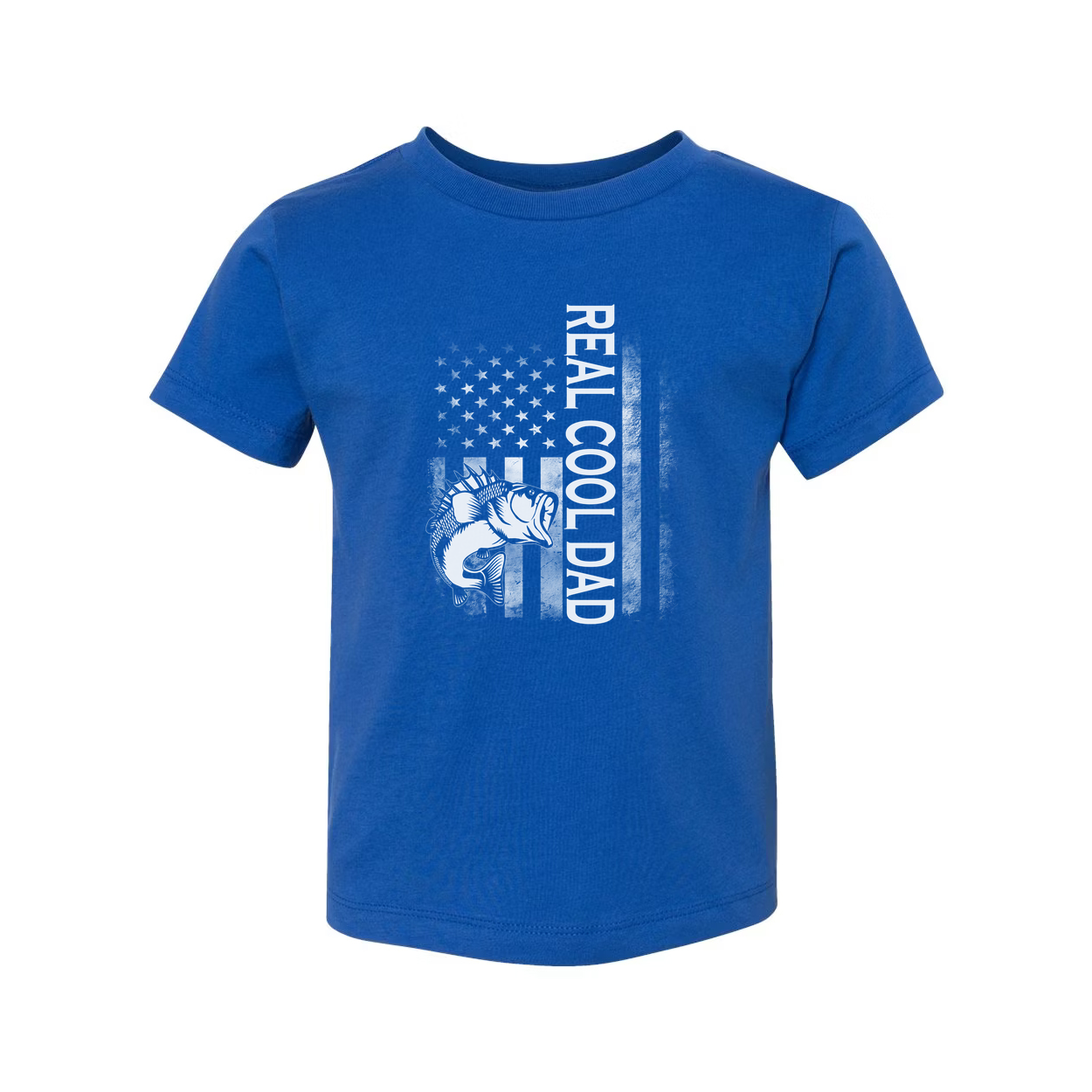 Real Good Dad Fishing Graphic Tee For Men And Women With American Flag Design Unisex Short Sleeve