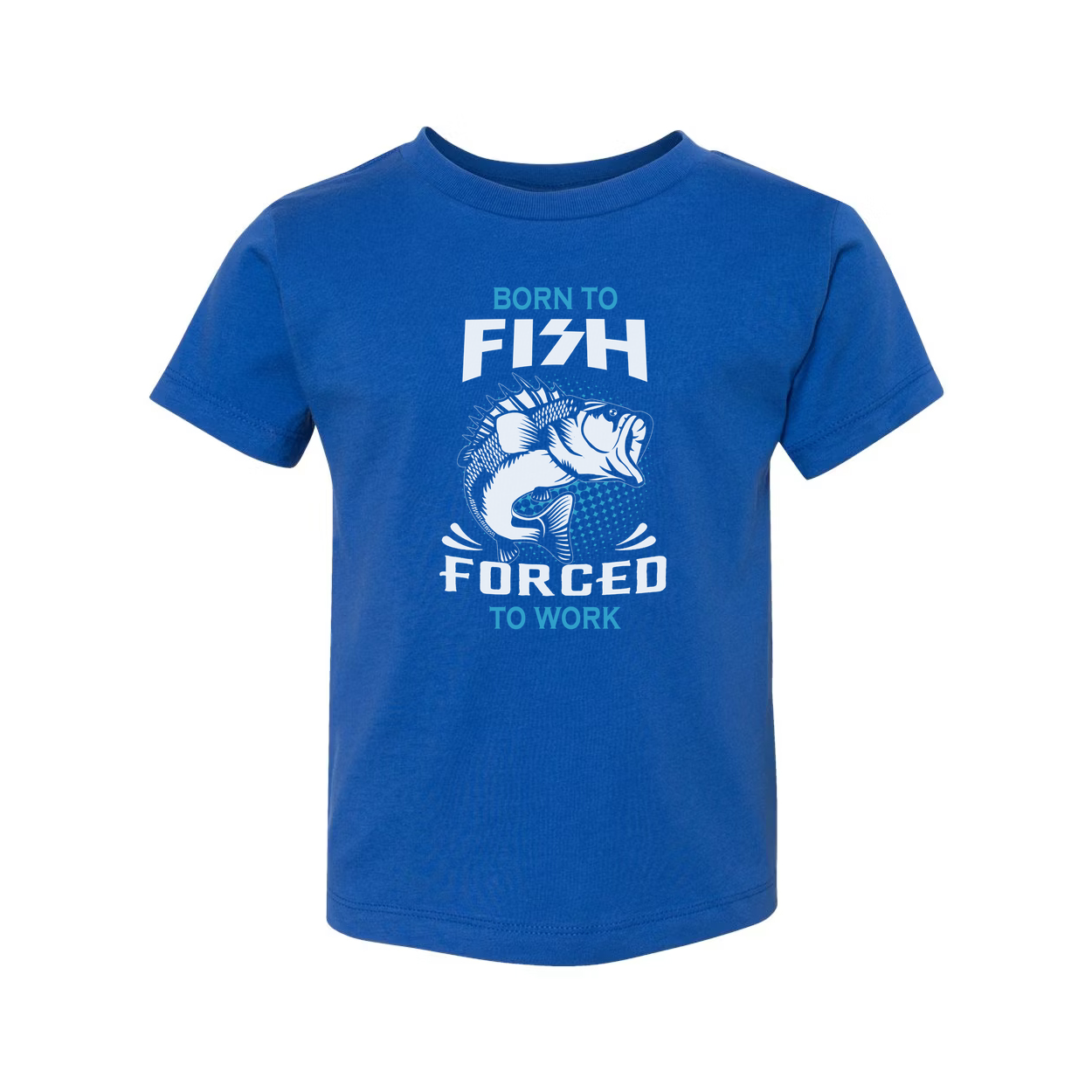 Unisex Fishing T Shirt With Born To Fish Forced To Work Graphic Print Tee For Outdoor Adventure