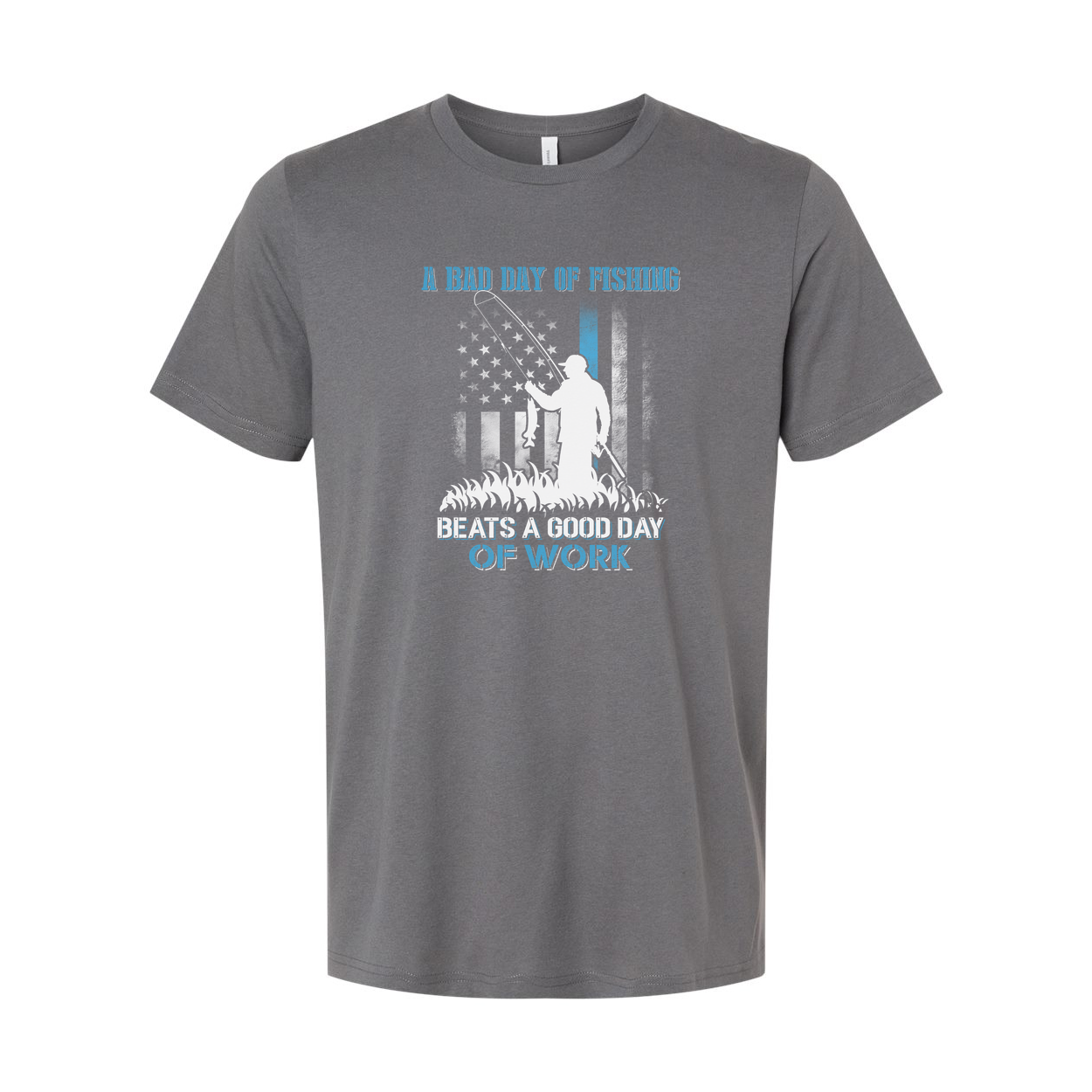 Unisex Fishing Themed Graphic T Shirt Slogan A Bad Day Of Fishing Beats A Good Day Of Work