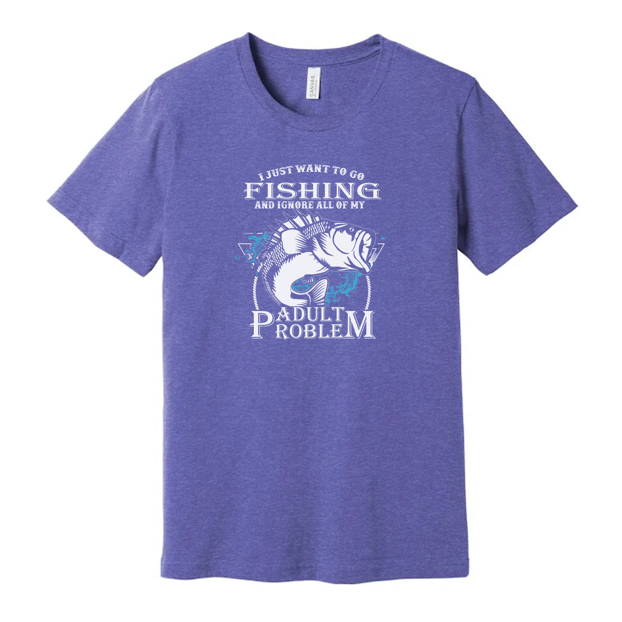 Unisex Fishing Graphic T Shirt With Splash Art Design For Anglers And Outdoor Lovers