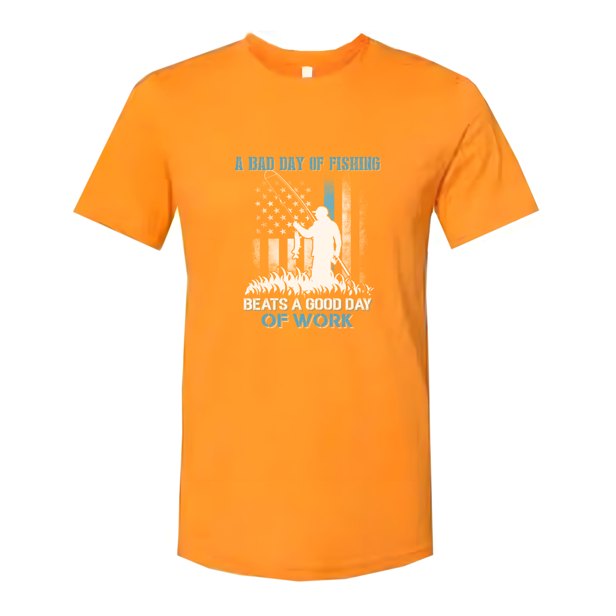 Unisex Fishing Themed Graphic T Shirt Slogan A Bad Day Of Fishing Beats A Good Day Of Work