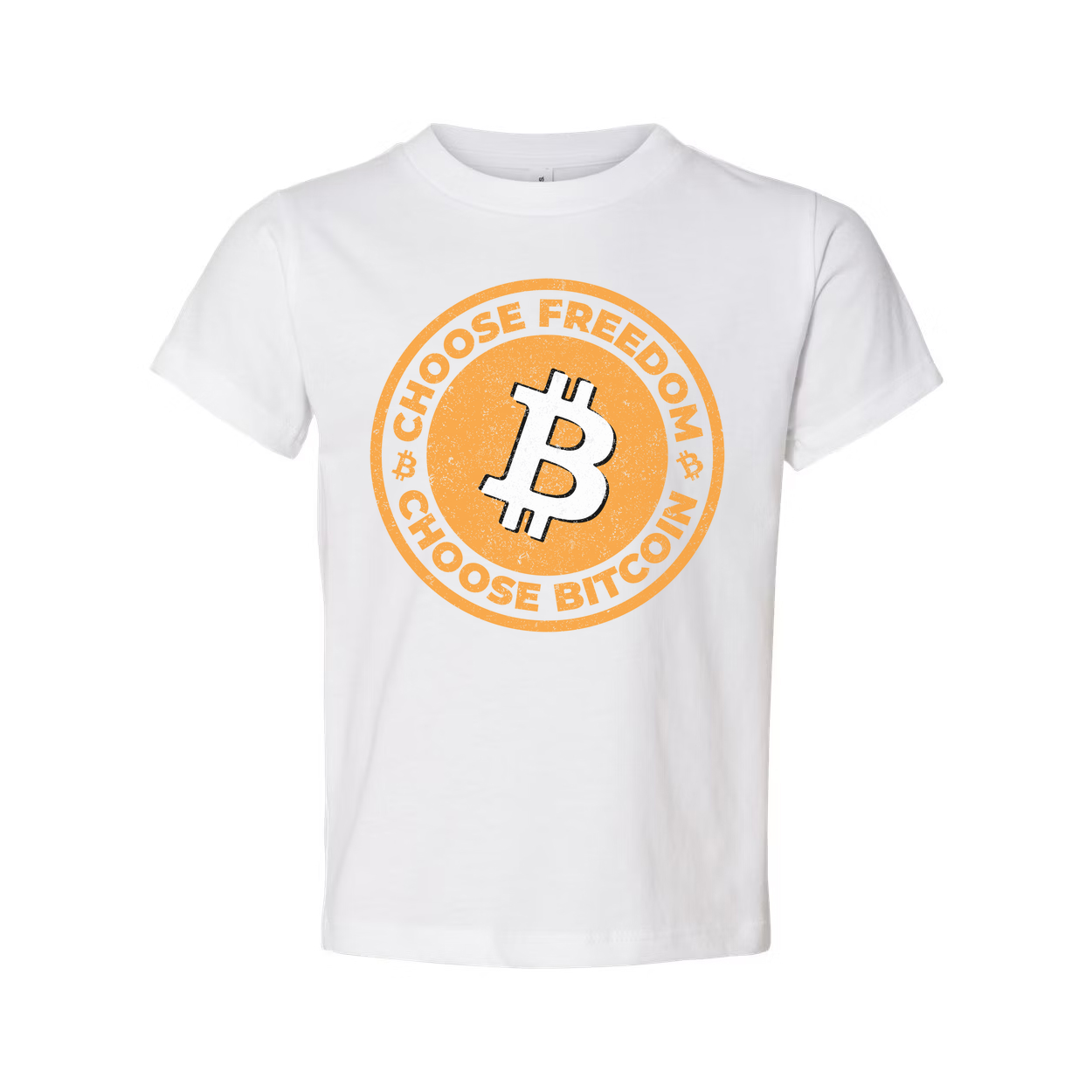 Bitcoin Logo Graphic T Shirt Featuring Choose Freedom Design For Cryptocurrency Enthusiasts