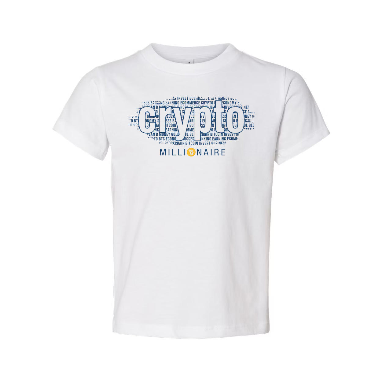 Crypto Graphic Tee With Millionaire Design For Unisex Adults Short Sleeve Shirt Edition