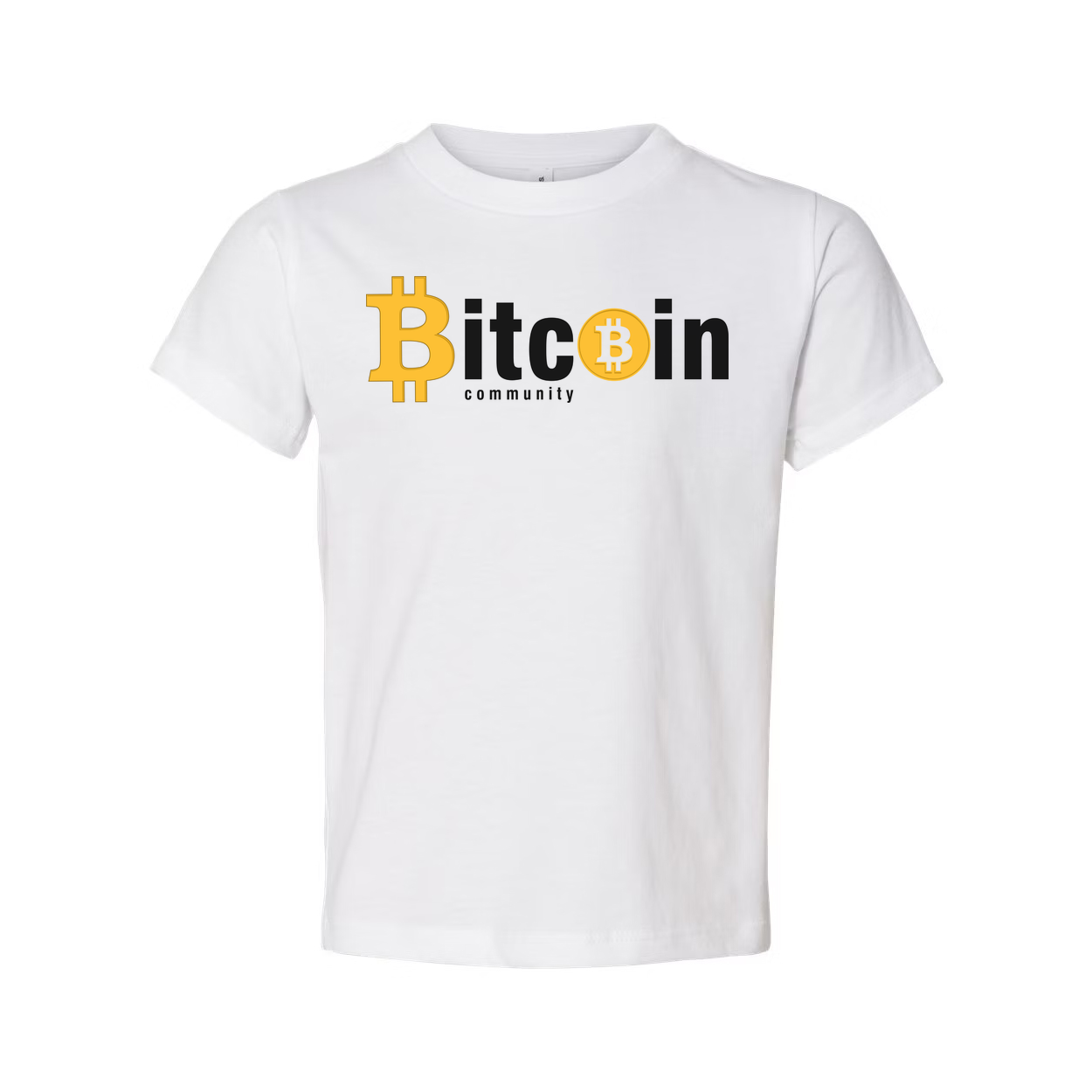 Bitcoin Community Logo Unisex Graphic Tee With Bold Bitcoin Emblem and Modern Design