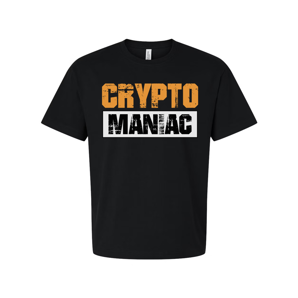 Crypto Maniac Graphic Tee For Men And Women Unisex Short Sleeve Shirt With Bold Typography