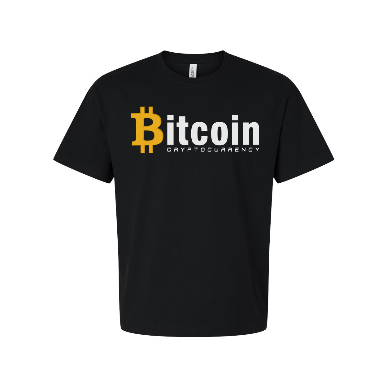 Bitcoin Cryptocurrency Graphic T Shirt For Unisex Adults With Bold Logo On Premium Quality Fabric
