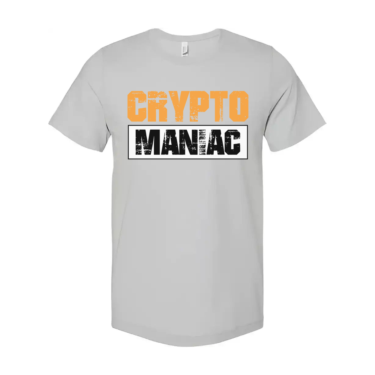 Crypto Maniac Graphic Tee For Men And Women Unisex Short Sleeve Shirt With Bold Typography