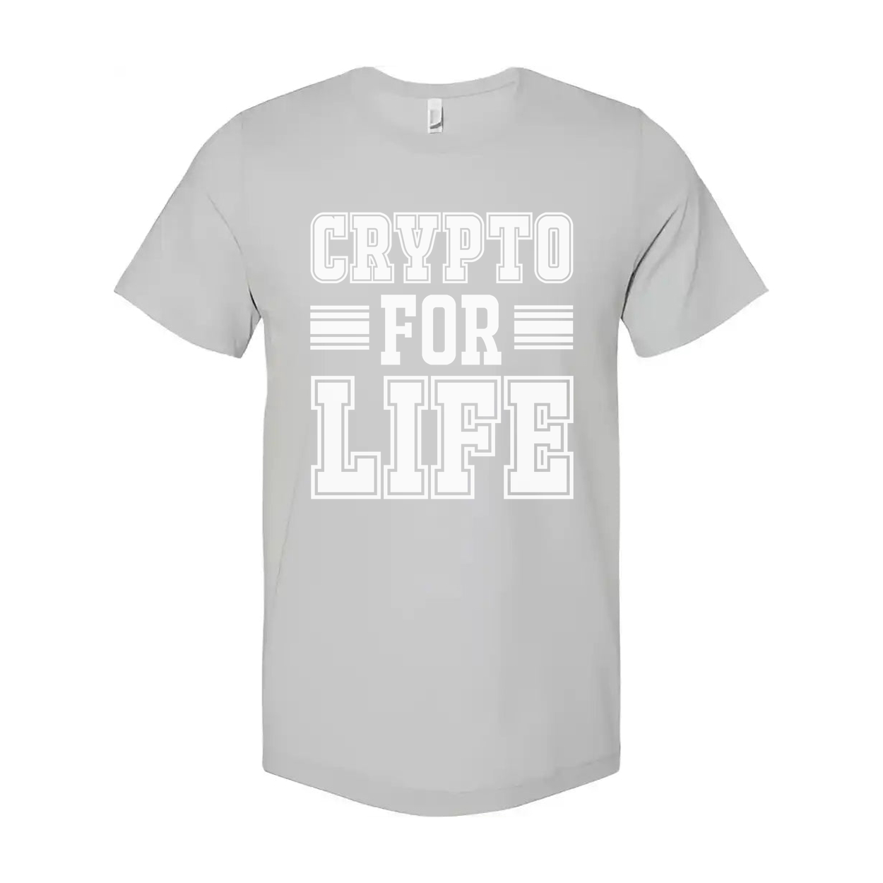 Crypto For Life Graphic T Shirt Unisex Short Sleeve Tee For Crypto Enthusiasts And Fashion Fans
