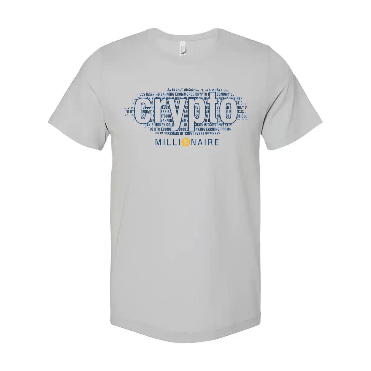 Crypto Graphic Tee With Millionaire Design For Unisex Adults Short Sleeve Shirt Edition