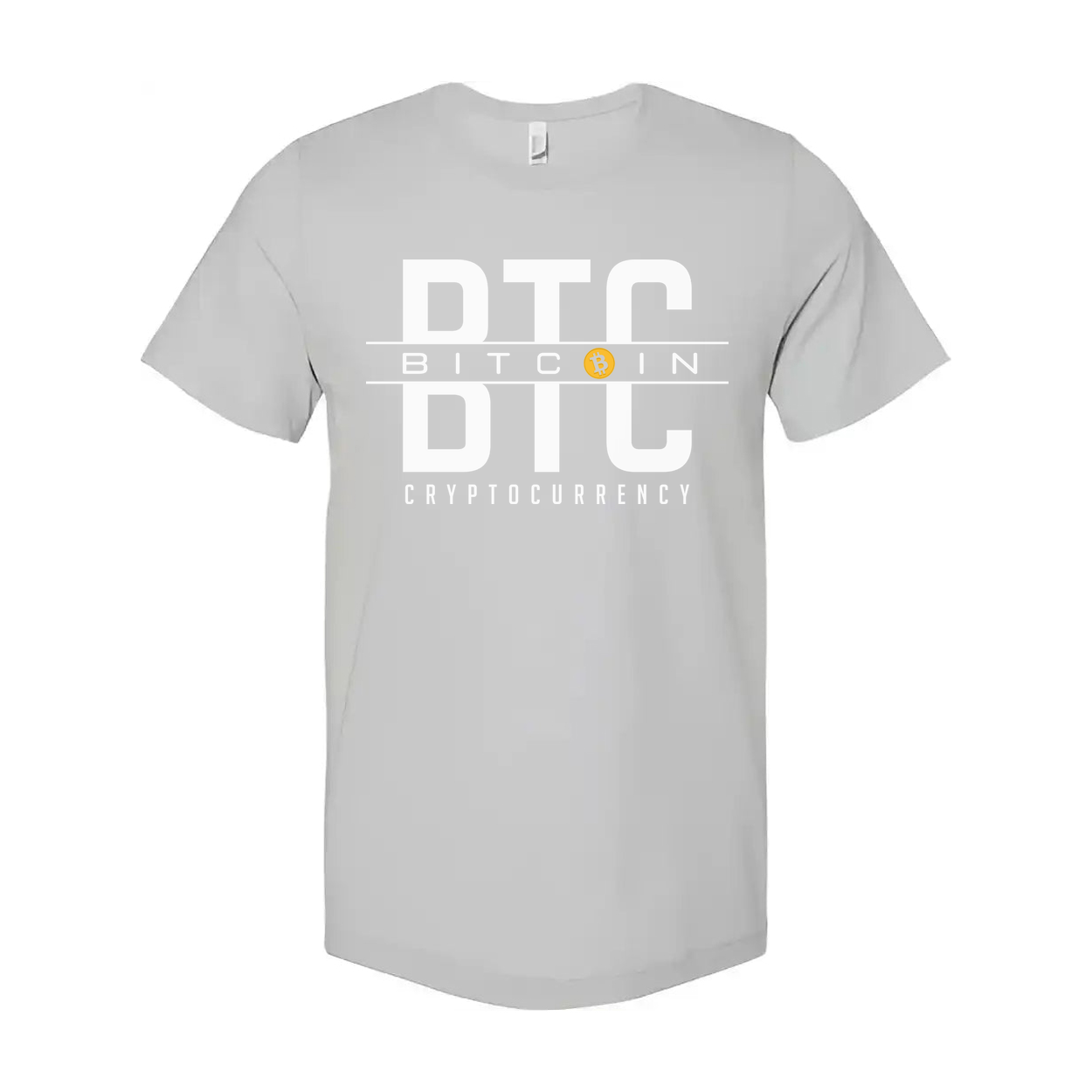 Crypto DTC BTC Cryptocurrency Unisex T Shirt Graphic Design With Bitcoin Icon For Crypto Enthusiasts