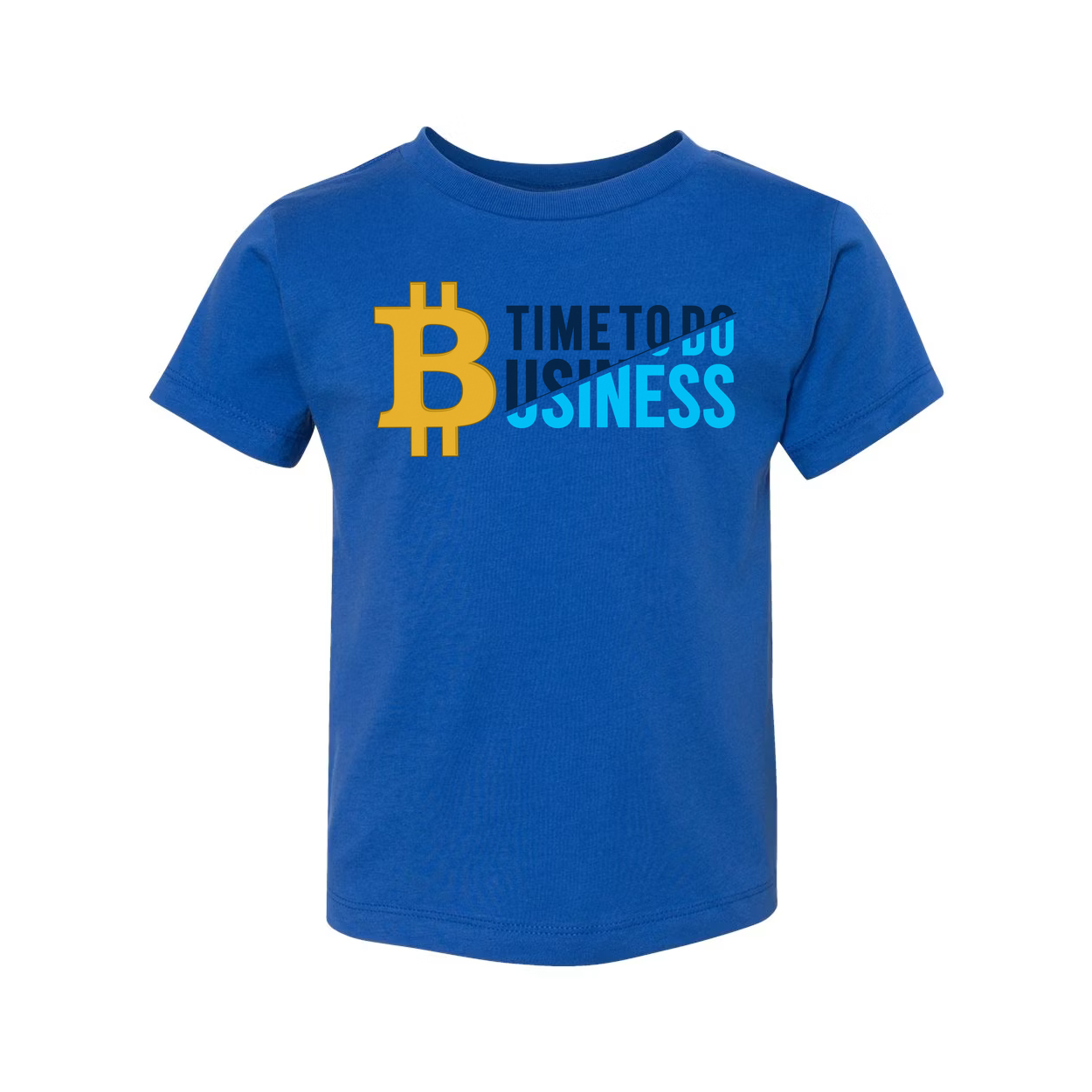 Unisex Bitcoin Logo Graphic T Shirt With Time To Do Business Print For Crypto Enthusiasts