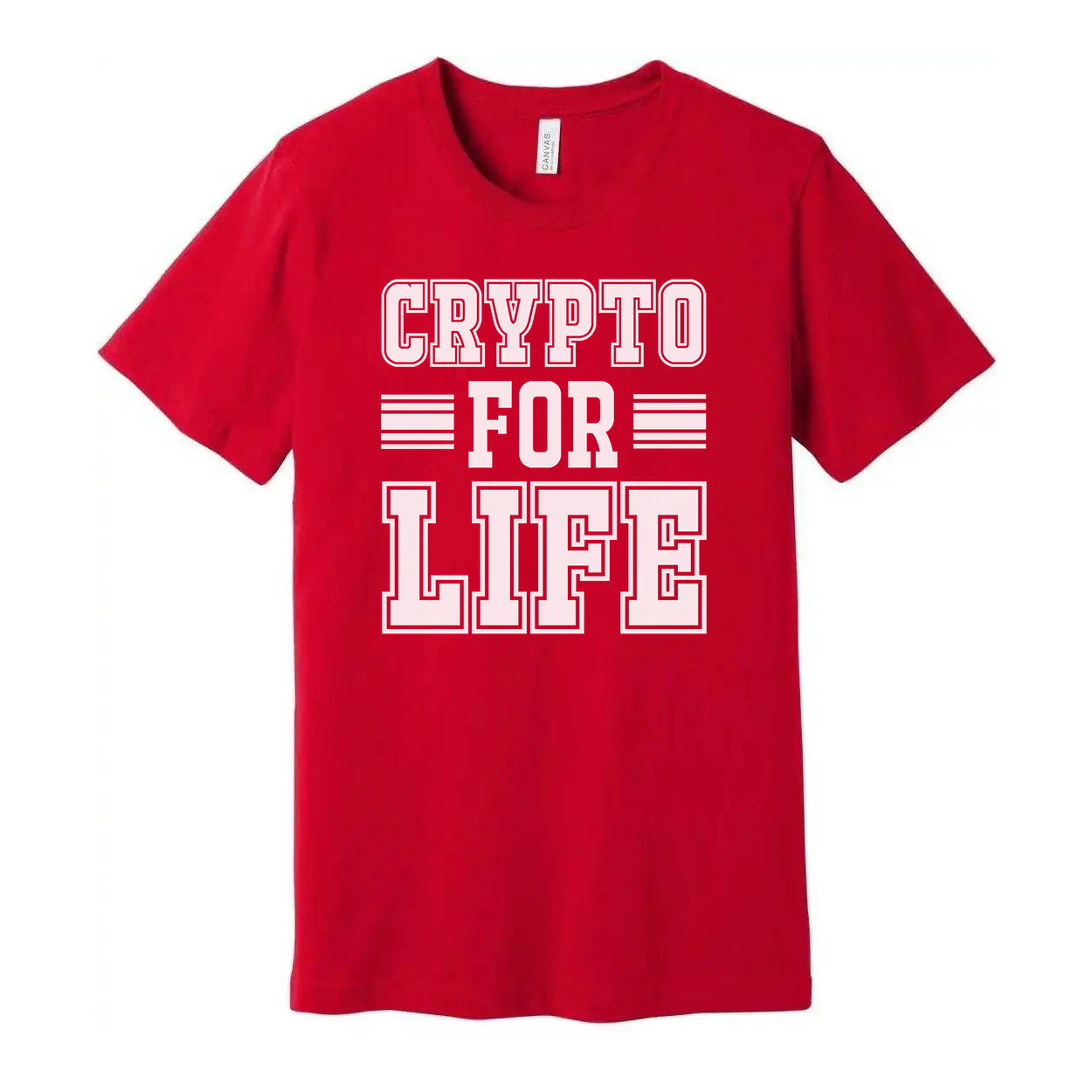 Crypto For Life Graphic T Shirt Unisex Short Sleeve Tee For Crypto Enthusiasts And Fashion Fans