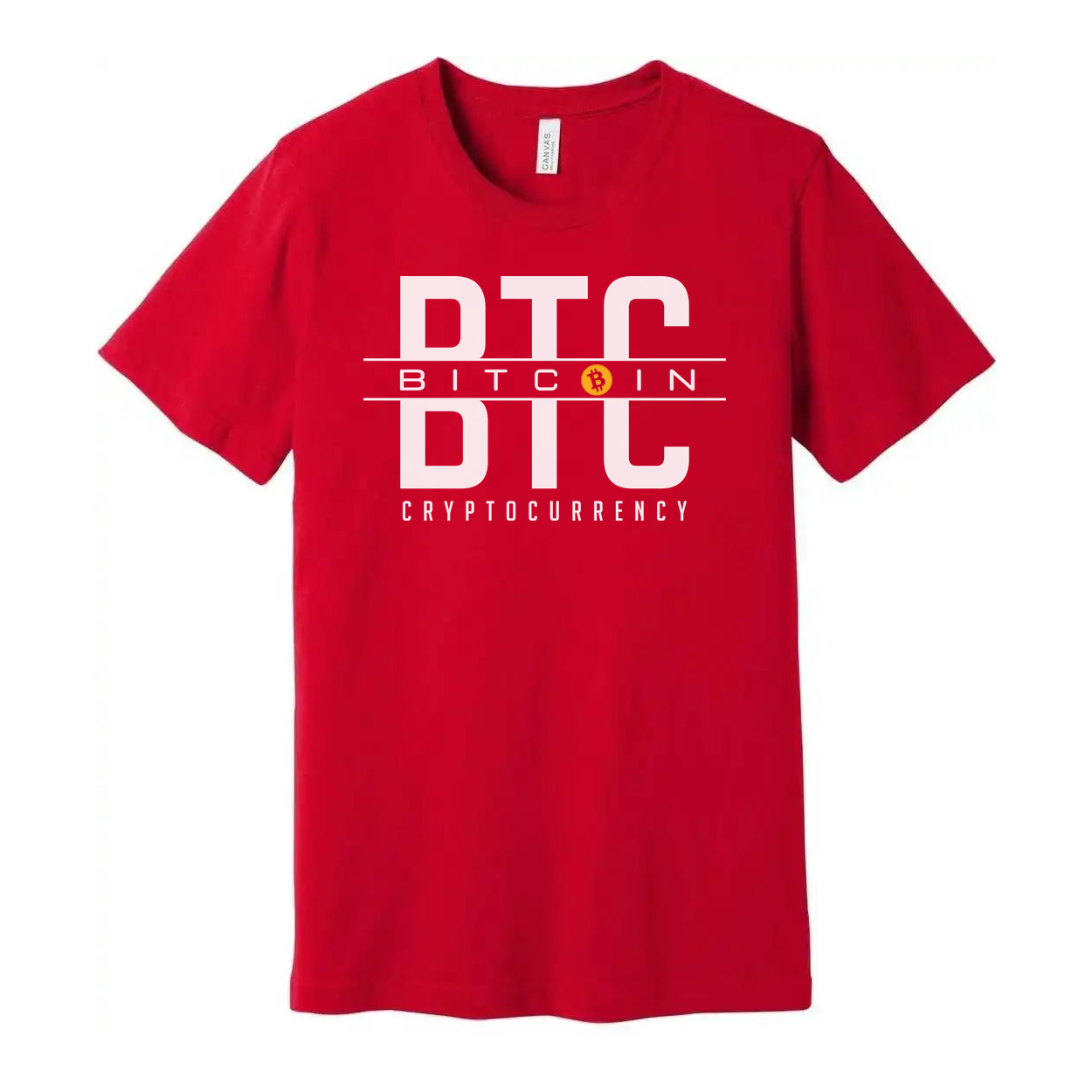 Crypto DTC BTC Cryptocurrency Unisex T Shirt Graphic Design With Bitcoin Icon For Crypto Enthusiasts