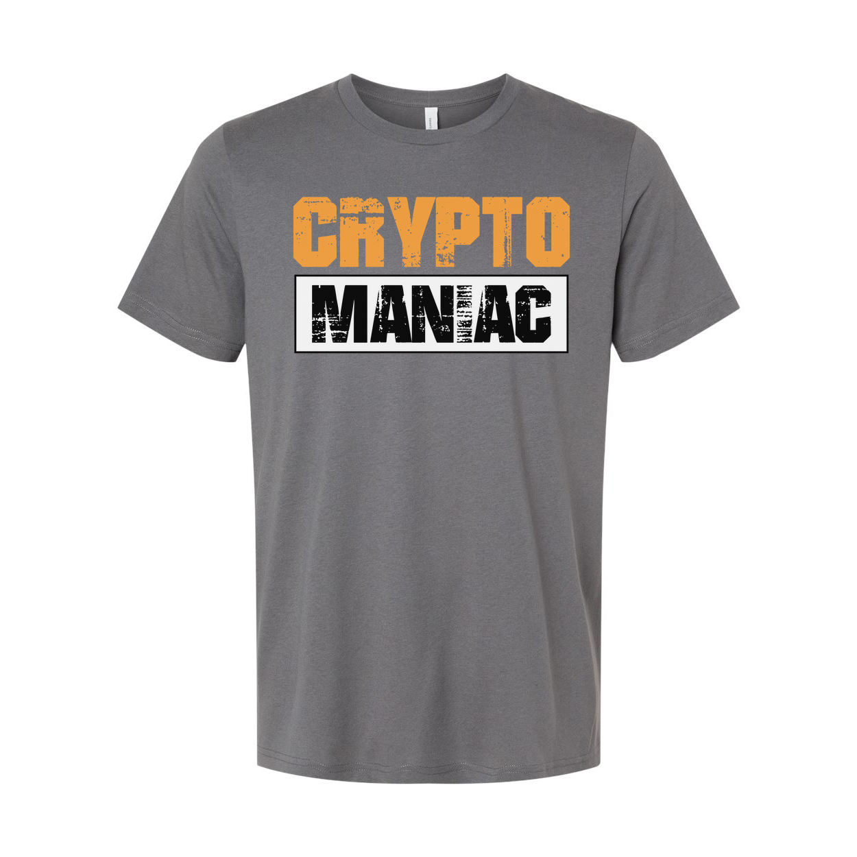 Crypto Maniac Graphic Tee For Men And Women Unisex Short Sleeve Shirt With Bold Typography