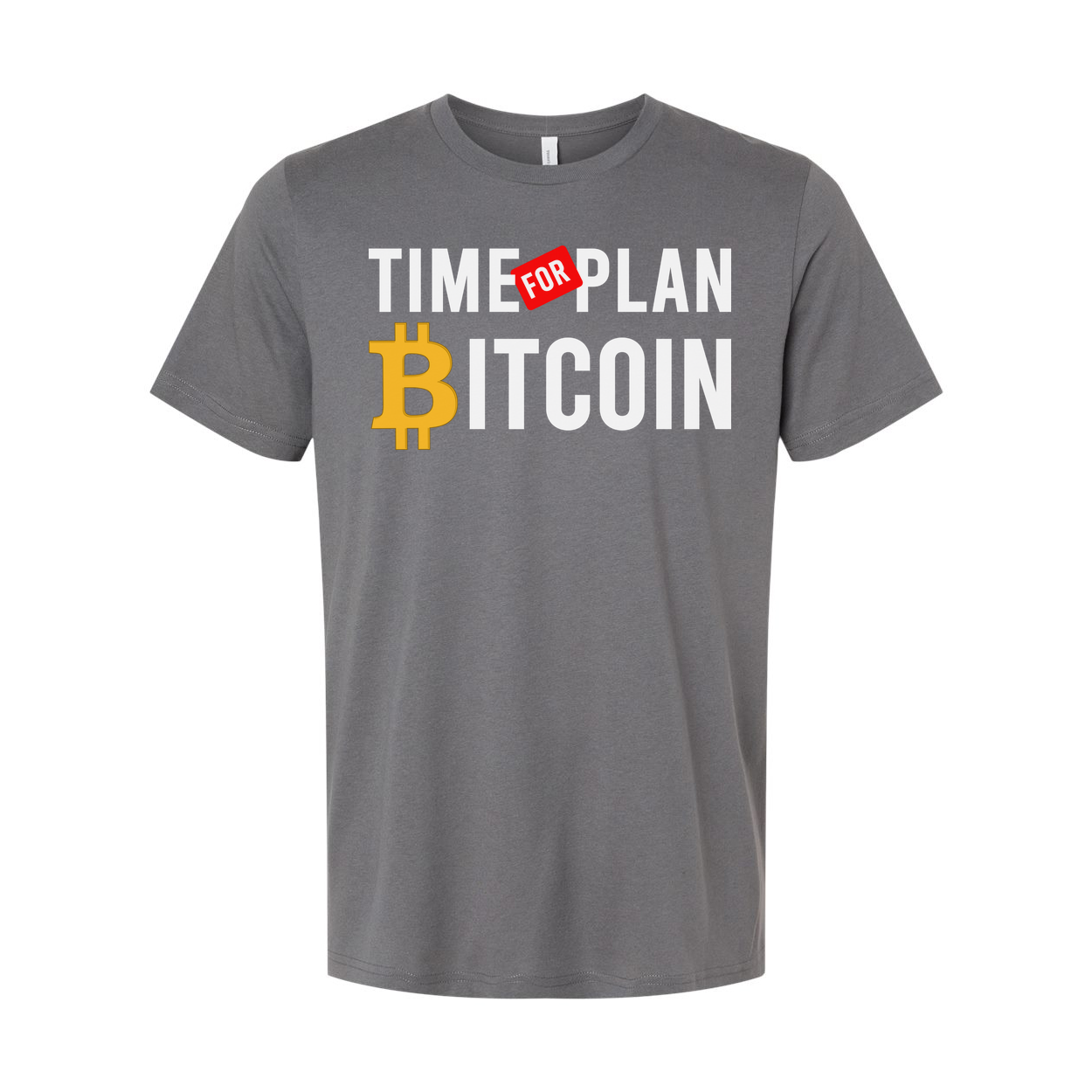 Time For Plan Bitcoin Graphic Unisex Short Sleeve Tee For Crypto Enthusiasts Worldwide
