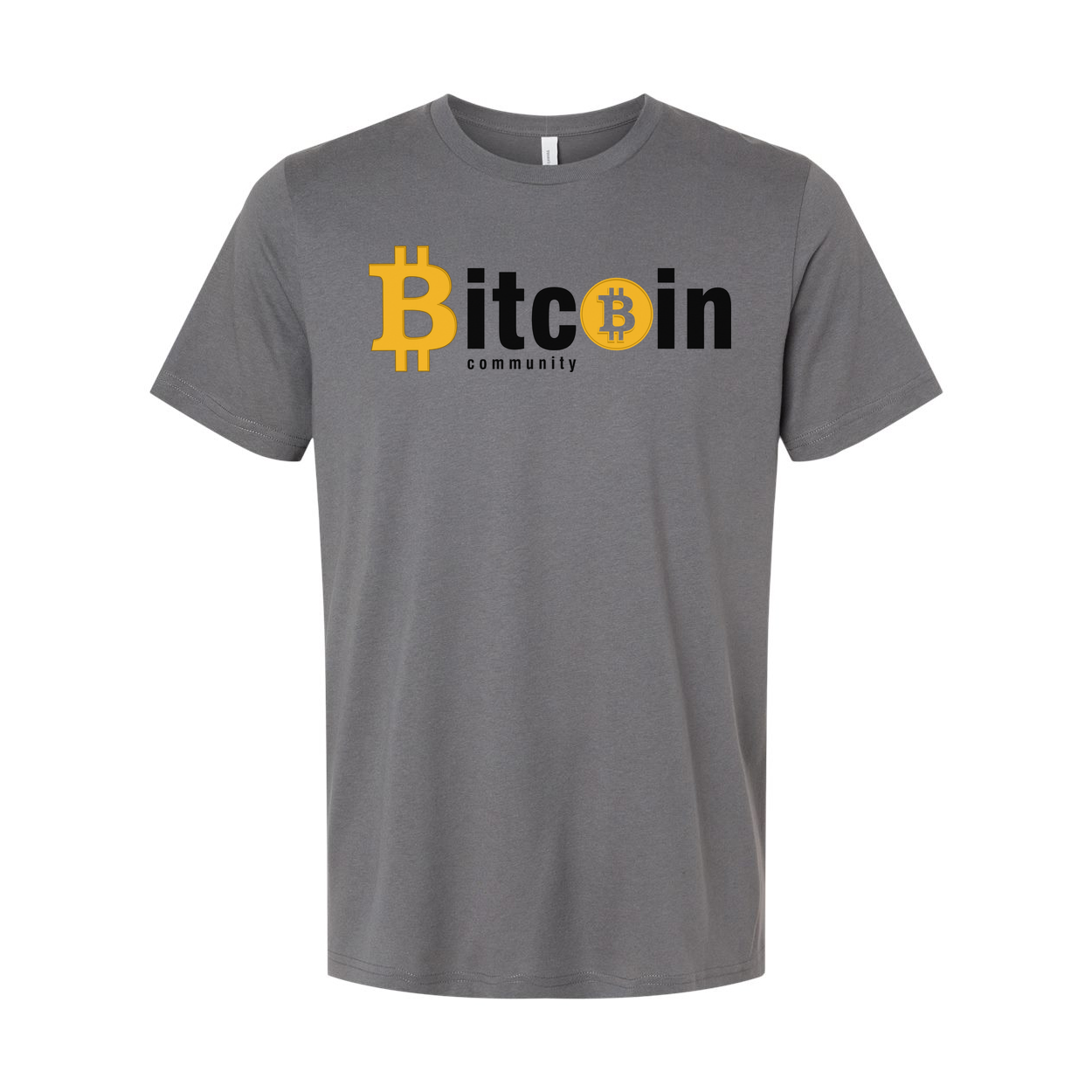Bitcoin Community Logo Unisex Graphic Tee With Bold Bitcoin Emblem and Modern Design